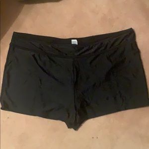 Women’s plus size 3x Black swim boy shorts w/brief